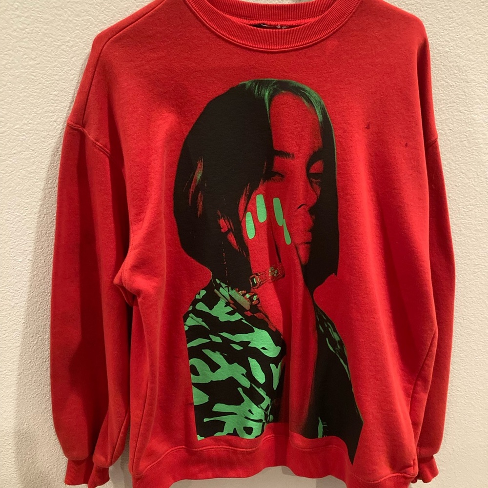 Red Graphic Women's Sweater